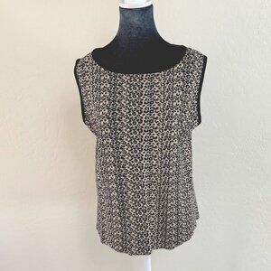 Vintage Nygard Leopard Print Sleeveless‎ Sweater. Size L (14-16)